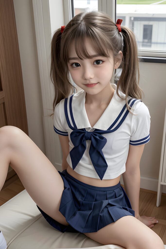 ✨AI美女降臨✨制服姿にキュン♡私の力作を見て!✨