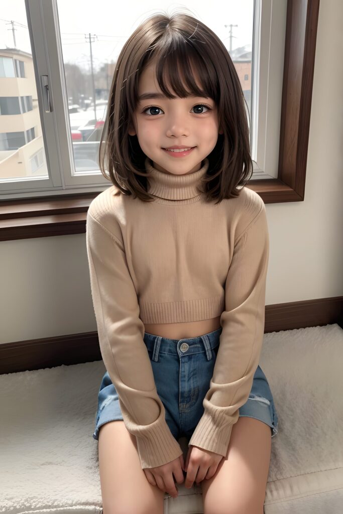 【AI美女】ニット姿がたまらない♡おしゃれコーデ集めたよ!